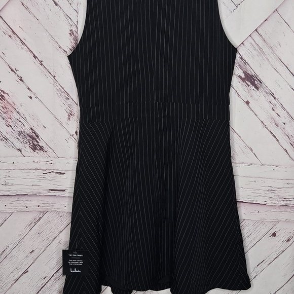 Lulus Pinstriped Buttoned Down Sleeveless Midi Dress - Picture 7 of 7